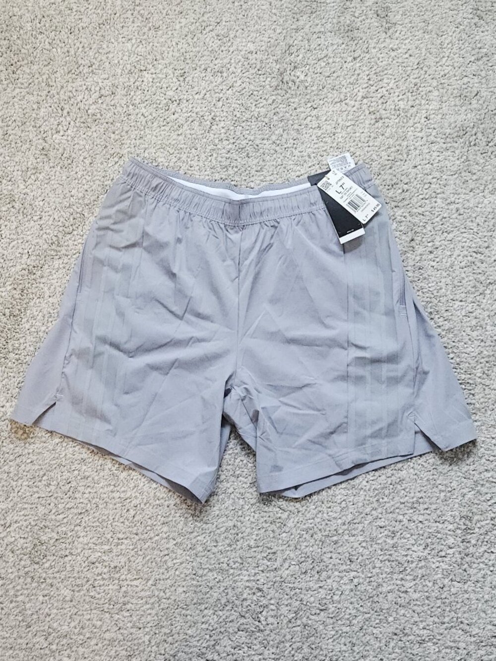 Adidas D4T Training Shorts Gray AEROREADY Zip Pockets Large